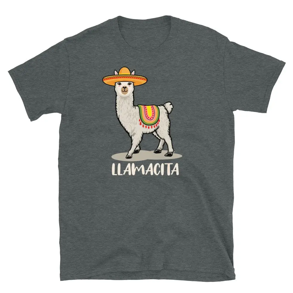 Cute Mexico Spanish Llama Alpaca Mamacita Llamacita  T Shirt