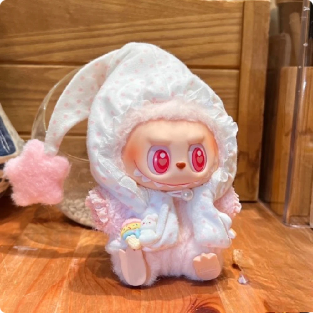 Для куклы Labubu 15/17 см, милый наряд в мультяшном стиле Abifeng, гитара, повязка на голову с крыльями дьявола, Labubu V1 V2 V3, аксессуары для кукол Для куклы Labubu 15/17 см, милый наряд в мультяшном стиле Abifeng, гитара, повязка на голову с крыльями дьявола, Labubu V1 V2 V3, аксессуары для кукол