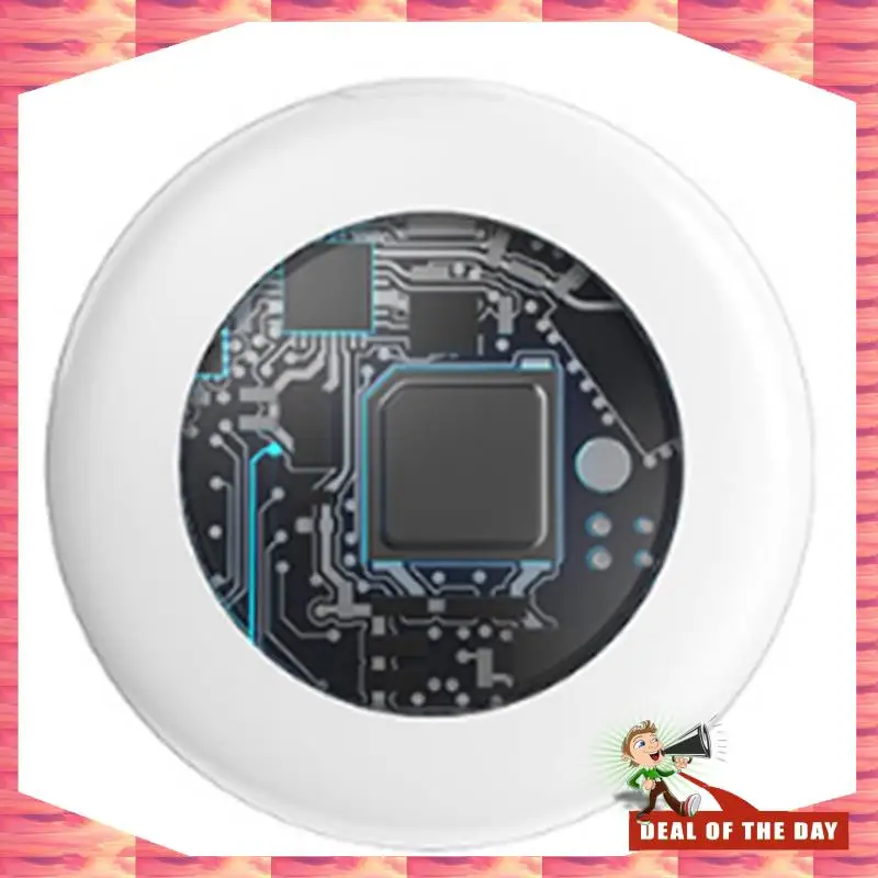 24-Hour Delivery IPX5 Waterproof Smart Finder Tracker TX02 Mini GPS Key Tag Anti-Lost Device Realtime Locator Work White