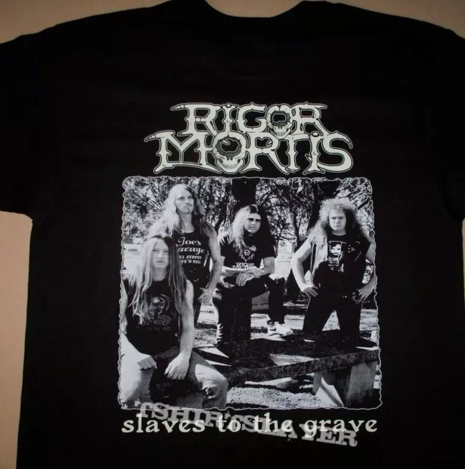 Rigor Mortis Slaves To The Grave T-Shirt Short Sleeve Black Size S to 5XL BE150