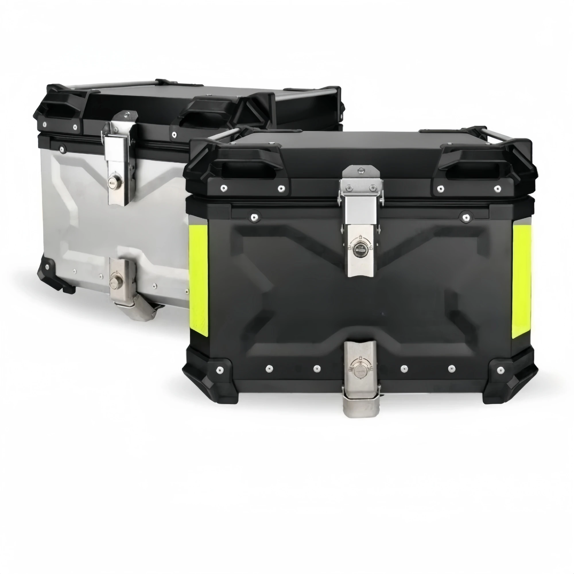 Boîte à bagages arrière pour moto, étanche, en alliage d'aluminium, 45L, 55L, 65L, universelle, compatible avec la plupart des motos et des scooters