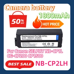 For Canon SELPHY NB-CP1L CG-CP200 CP1500 CP1300 CP900 CP800 NB-CP2LH NB-CP2L Battery 1800mAh Rechargeable Batteries