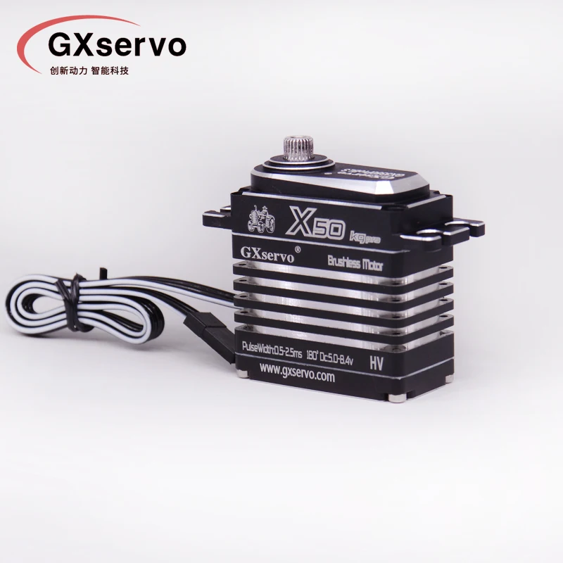 New Brushless X50 50KG Large Torque High Voltage Waterproof  Servo Full Metal Gear For 1/8 1/10 RC Crawler Car Boat Truck