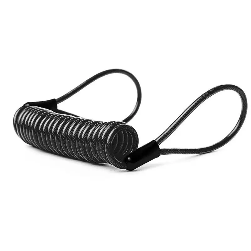 Cable de recordatorio de motocicleta de 120cm, recordatorio de seguridad para bicicleta, Scooter, seguridad antirrobo, cuerda de bloqueo de disco, seguridad para motocicleta