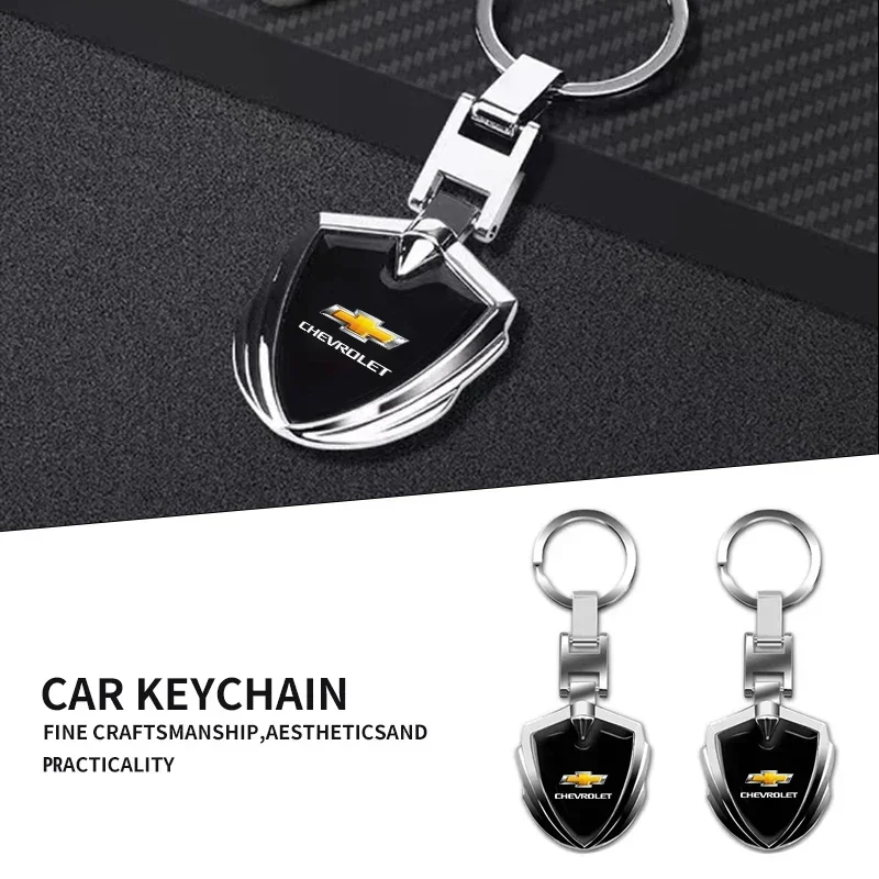 

3D Metal Key Rings Car Logo Emblems Keychain Fit For Chevrolet Silverado Impala Malibu Equinox Cruze Camaro Blazer TrailBlazer