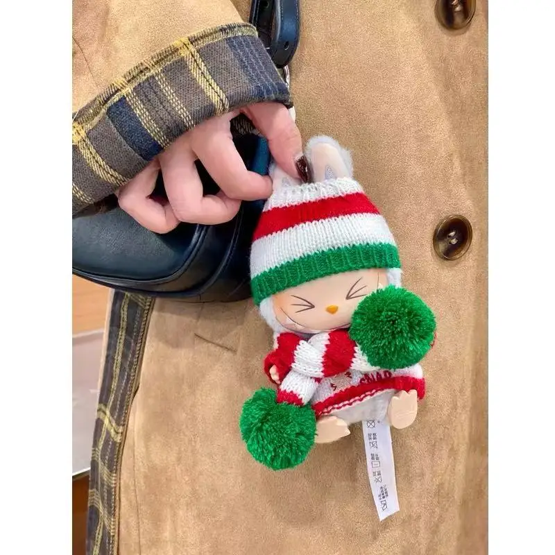 Mini ropa para muñeca, accesorios para Corea, Kpop Exo Labubu Idol V1 V2, galleta de Navidad, suéter para hombre, sombrero, ropa de Año Nuevo