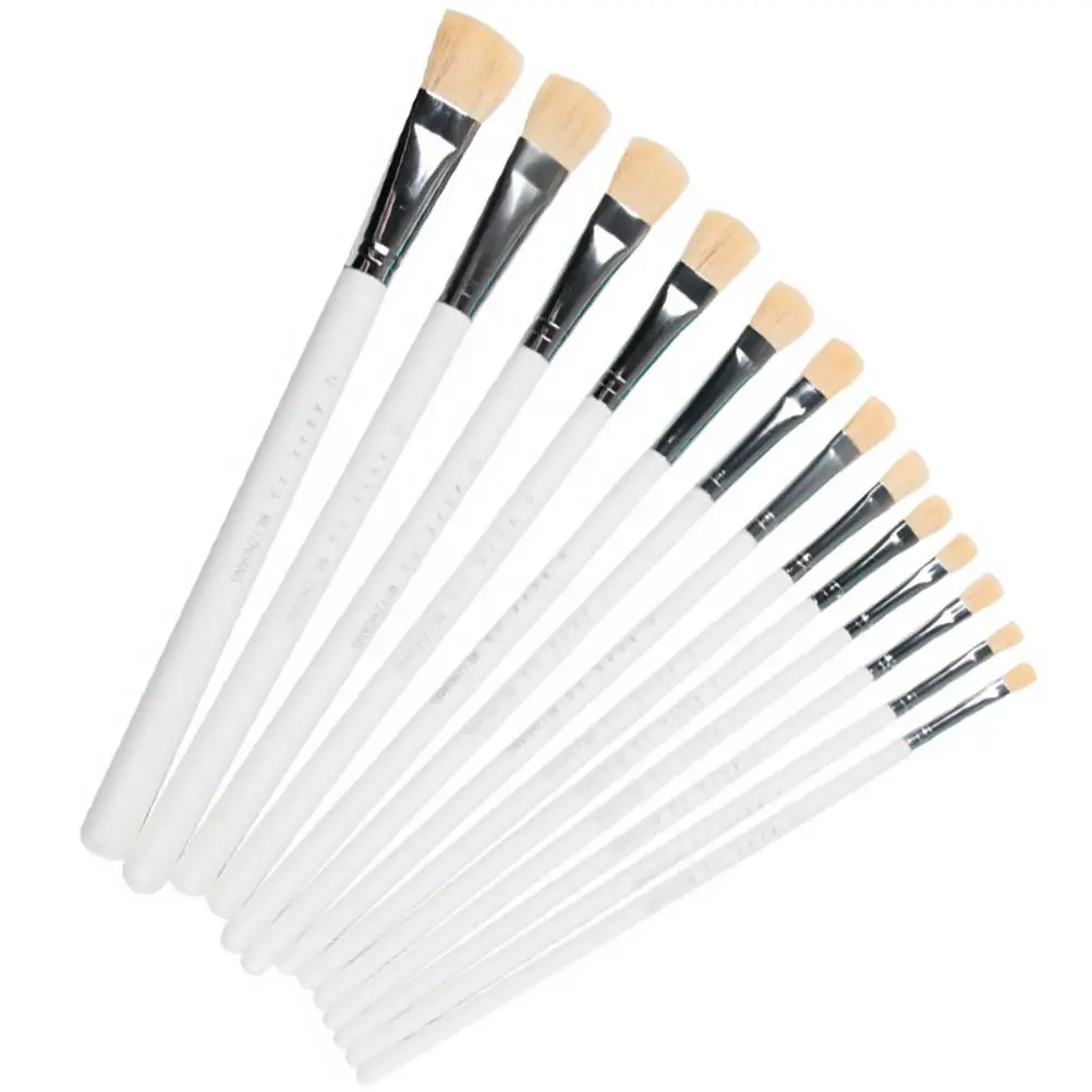 

Wooden Paint Brush Set for Kids Adults DIY Craft Furniture Watercolor Oil Painting Tools Safe High Quality