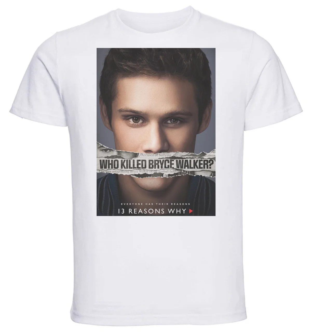 T-Shirt Unisex White TV Series Playbill 13 Reason Why Variant 16