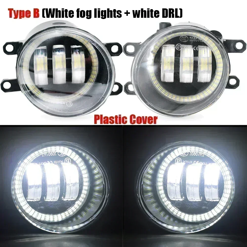 Led Mistlampen Montage PTF met Lens voor Toyota RAV4 RAV-4 XA30 RAV4 2006 2007 2008 Led Angel Eyes Halo Rijden Auto DRL Lamp