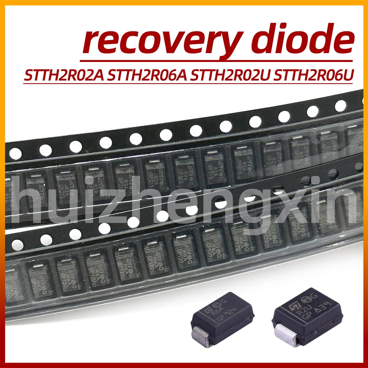 20PCS STTH2R02A R2A STTH2R06A R6A STTH2R02U R2U STTH2R06U R6U 2A 200V 600V SMA SMB Ultrafast recovery diode