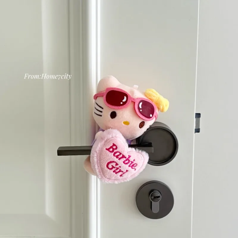 أزياء مرحبا كيتي Kawaii عمود السيارة التحول لعبة تزيين كيتي سانريو دمية ممسحة بدوره إشارة الديكور الحلي فتاة هدية #1