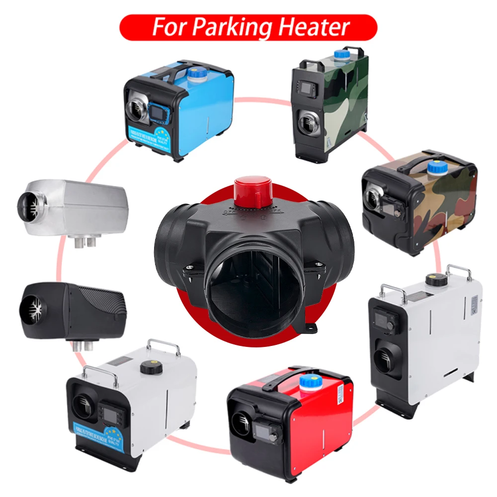 75mm 90mm Y-Verteiler mit verstellbarer Ventilklappe, Luftkanalanschluss für Diesel-Standheizung, Auspuffrohr-Auslass, Auto, Wohnmobil – Detail 9