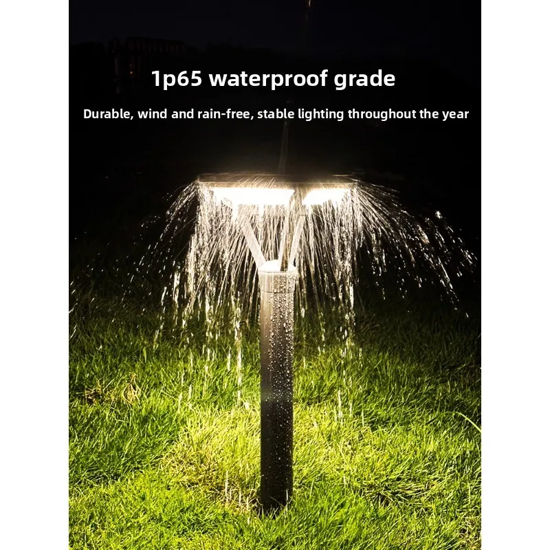 

Solar outdoor garden light Household outdoor waterproof villa LED lawn light Garden wall Lawn light