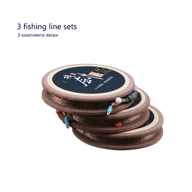 3PCS Wide Angle Fishing Main Line Coil Tackle Combination Strong Pulling Force High Strength Line Tackle Accessories Tools