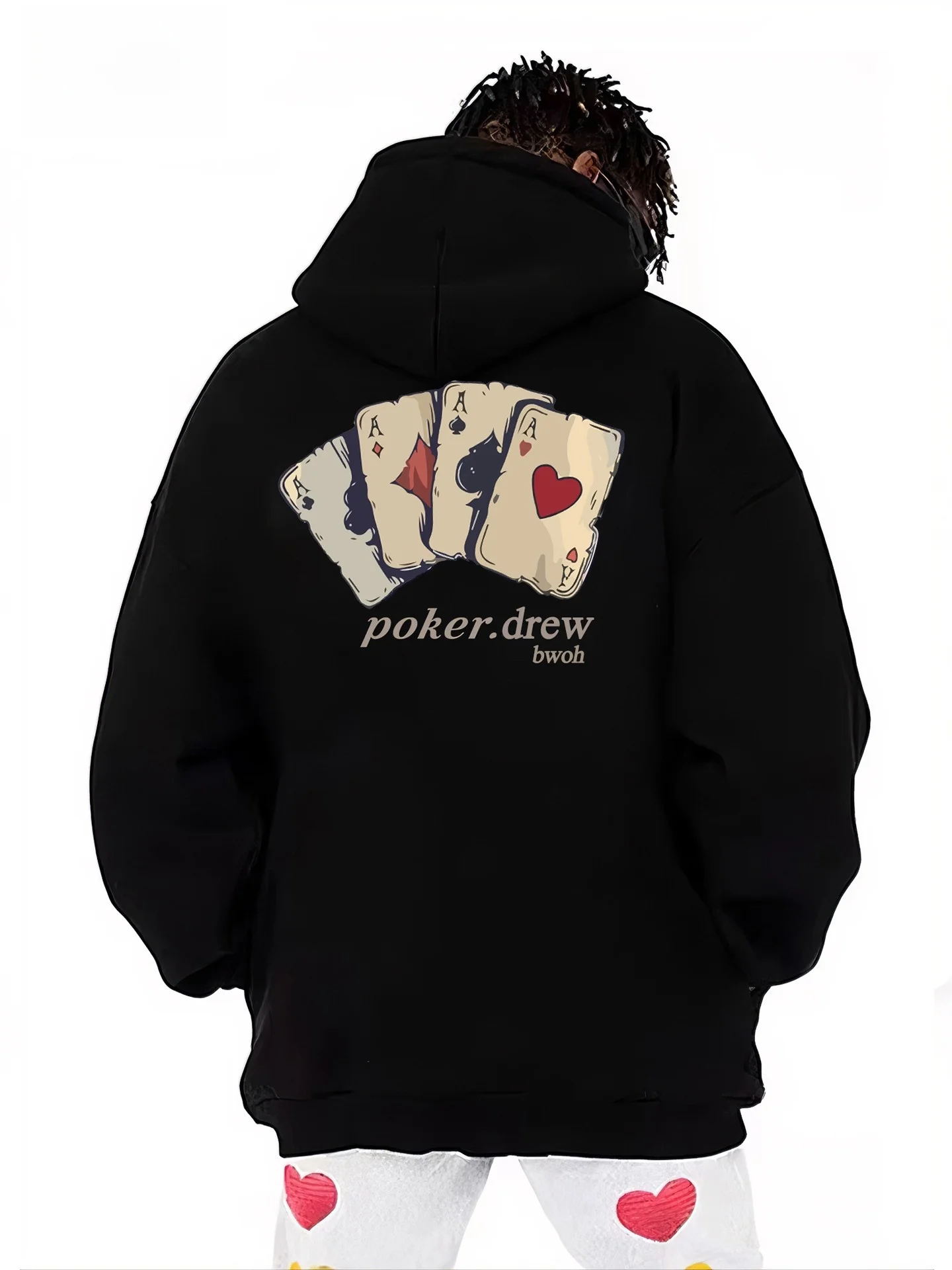 bwoh2025-フード付きスウェットシャツ-純綿-ブラックジャケット-ポーカープリント-カジュアル-ストリートウェア-男女兼用-トレンド-レトロスタイル