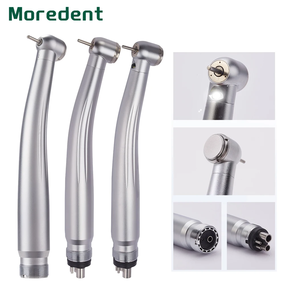 

Dental LED High Speed Handpiece Torque Head Air Turbine E-Generator Ceramic Bearing Dentist Tips Triple Water Spray 2/4 Hole