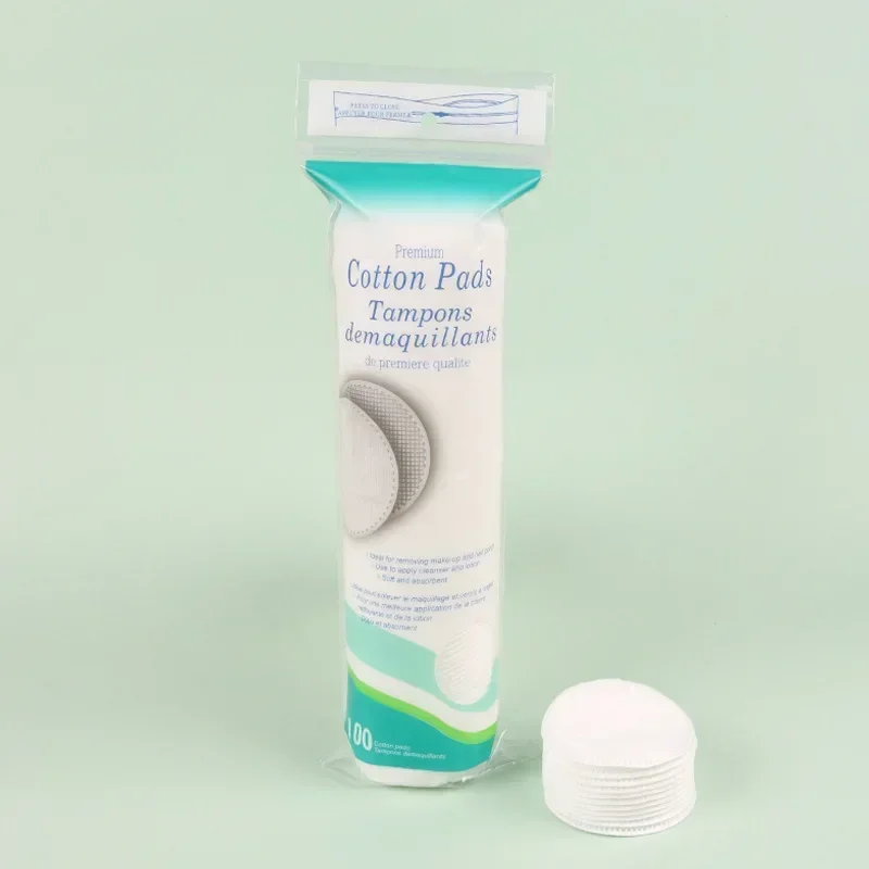 Double-side Round Makeup Cotton Remover Pads Women Disposable Compress Face Cleaning Wipes Three Layer Makeup Accessories