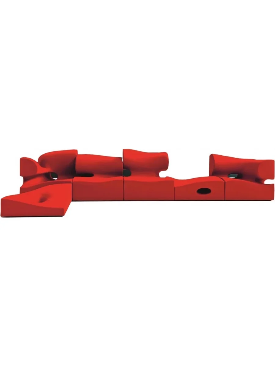 Italian Hollow Keel Shape Splicing Sofa Creative Special-shaped Modern Hill FRP