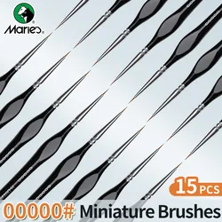 10/12/15pcs 00000 Marie's Miniature Paint Brushes, Detail Paintbrushes Set for Acrylic,Number,Figurine,Craft,Models,Rock,