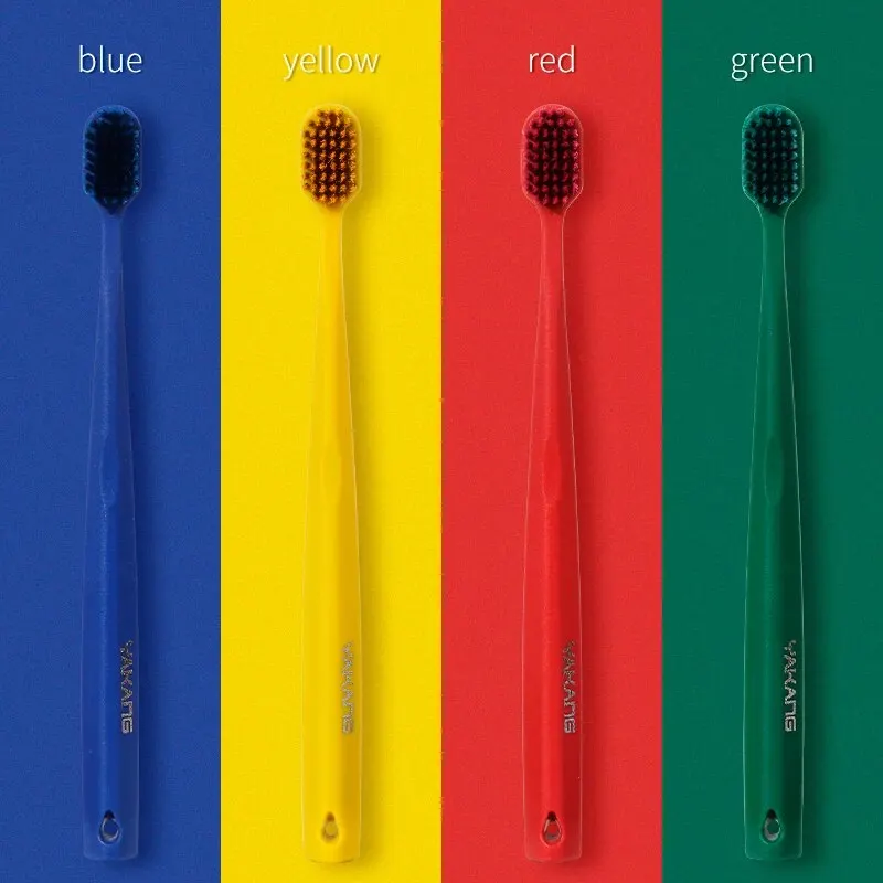 8PCS 4-color Wide Head Extra Soft Bristled Toothbrush, Adult Home Pack, Volcanic Carbon Brush Wire, Independent Packaging