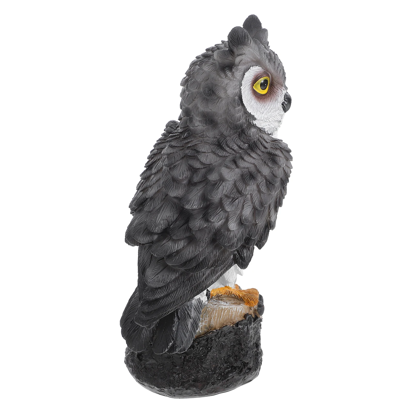 

Owl Statue for Garden Decor Realistic Resin Figurine Waterproof Durable Outdoor Indoor Bird Theme Forest Sculpture Yard