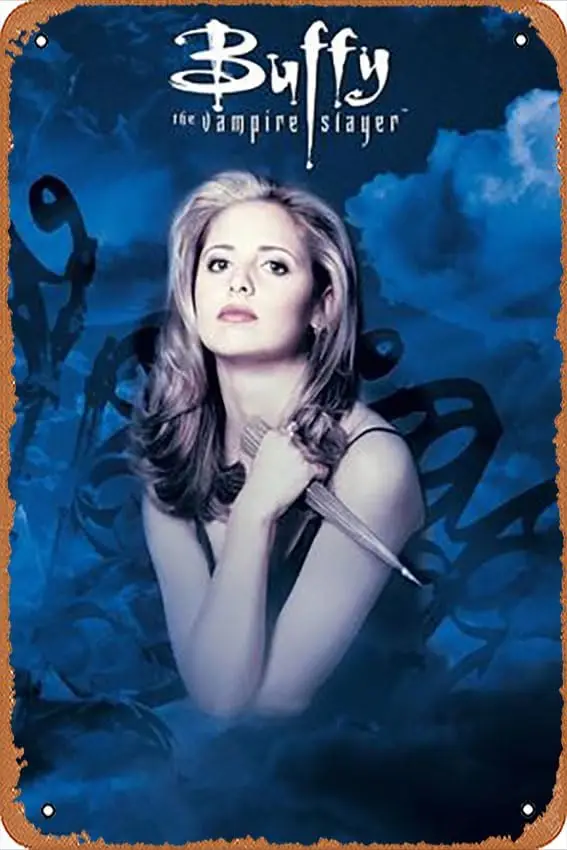 Metal Tin Sign   - Buffy the Vampire - Season 1 One Sheet - Poster Metal Plaque Cafe, Bar, Home Wall Decor, lirushou00201