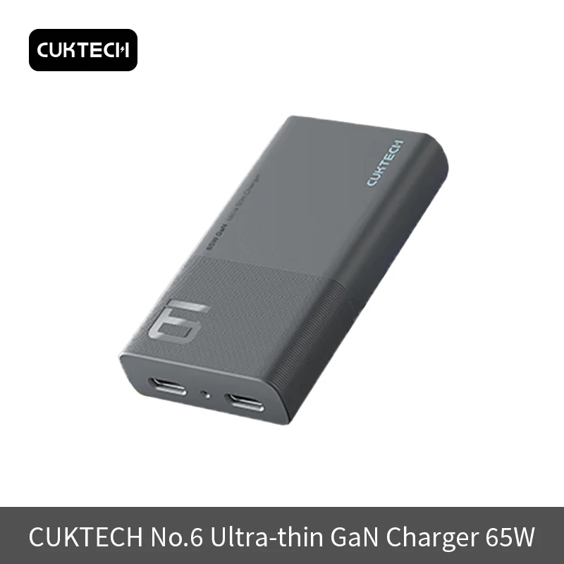 CUKTECH Ultra-thin 65W GaN Charger USB-C Quick Charge QC 3.0 PD 3.0 For iPhone 15 14 Pro Max Macbook Laptop New Version