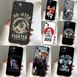 Judo jiu jitsu BJJ Brazilian Case For iPhone 11 14 15 16 Pro Max 13 12 Mini X XR XS Max Plus Cover Coque