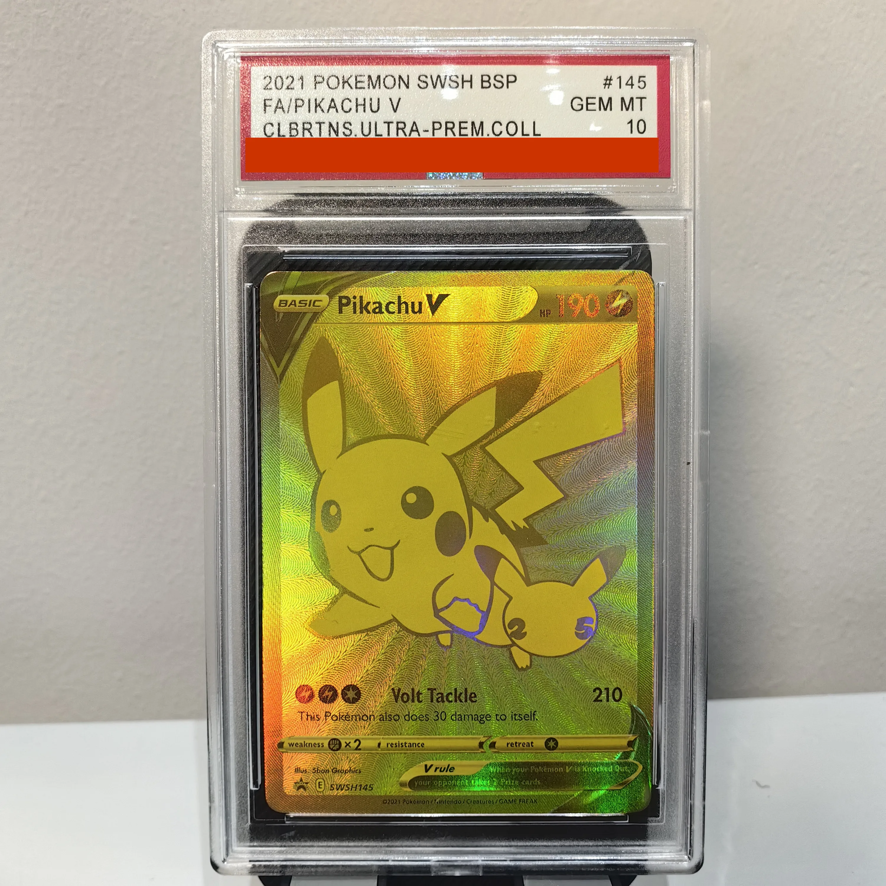 DIY TCG Collection Card Rating  2021 SWSH FUSION STRIKE-SECRET 271/264 Copy 10Points Rating  Anime Game  Gift Toy