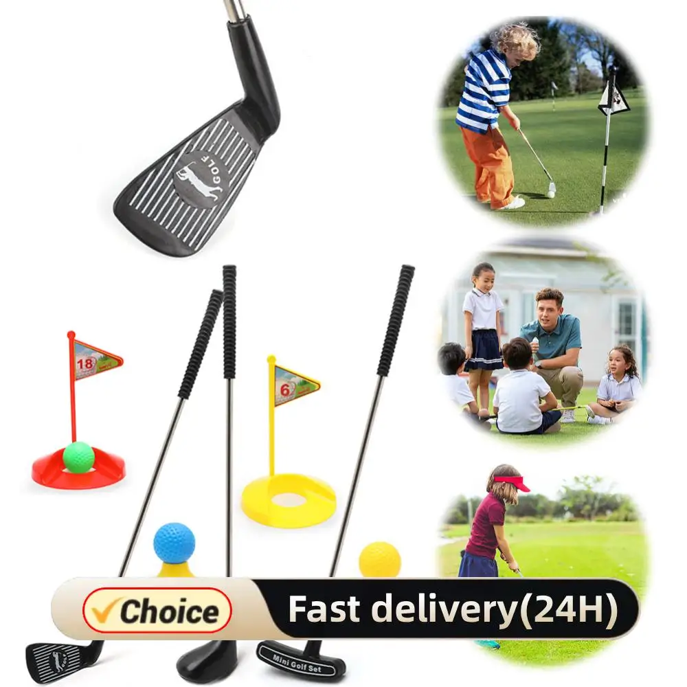 

Plastic Kids Golf Clubs Kids Golf Training Set Lawn Outdoor and Indoor Sports for Children Gifts for 3 4 5 6 Year Old Boys Gir