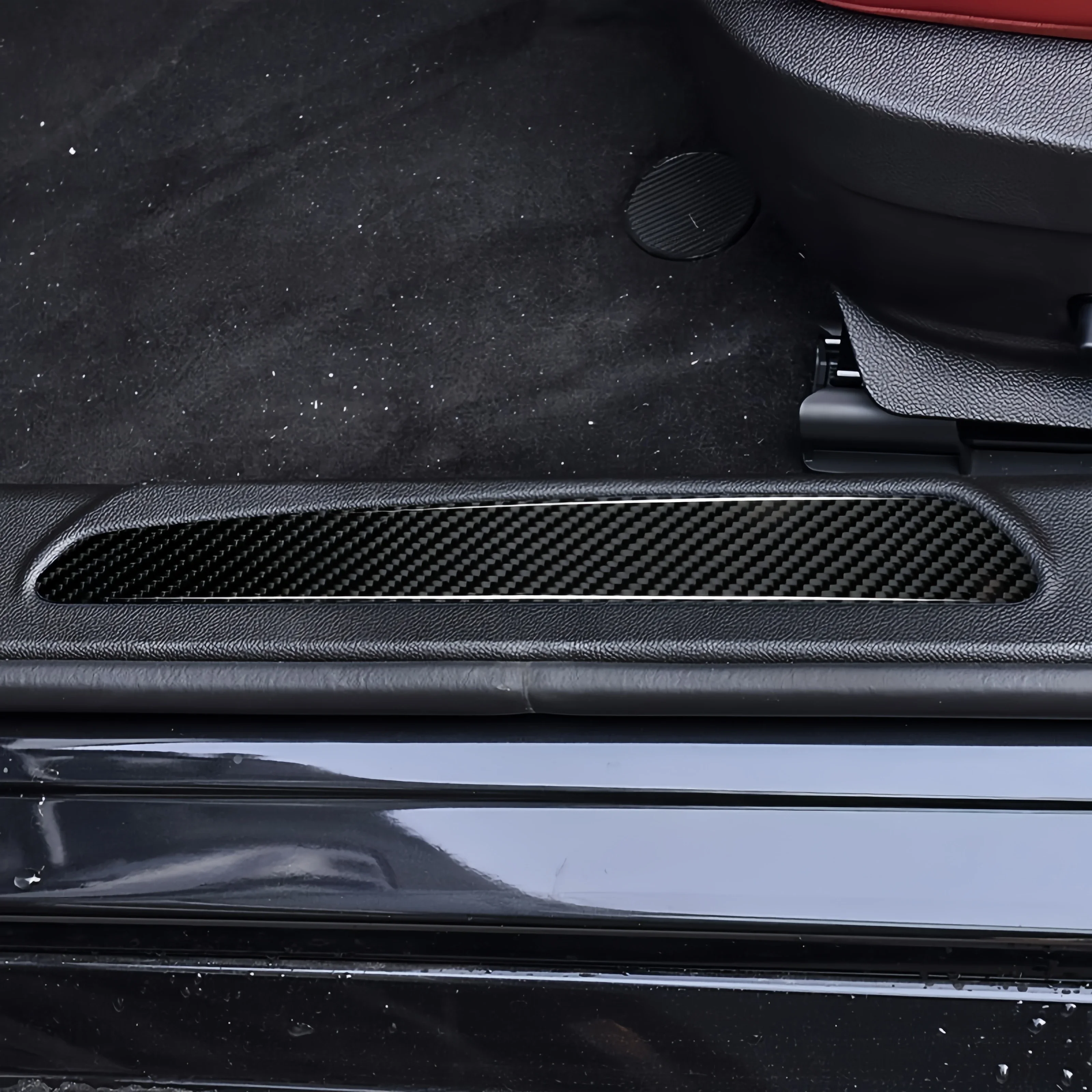 For Alfa Romeo Giulia 952 2016-2027, Threshold Strip Protection Panel, Carbon Fiber Interior Sticker, Car Door Trim Accessories.