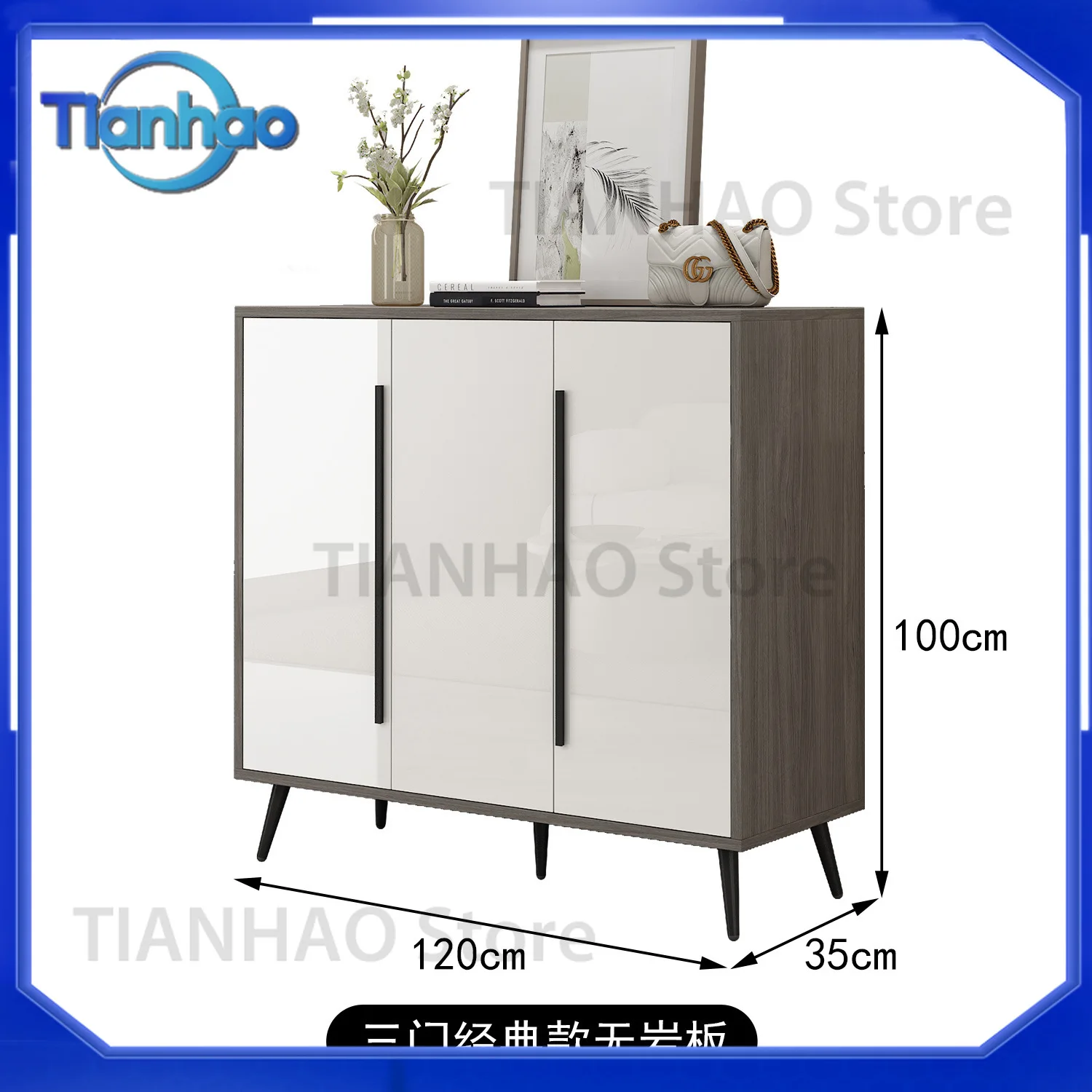 Solid Wood Rock Slab Countertop for Home Shoe Storage at Indoor Outdoor Corridor Entrance
