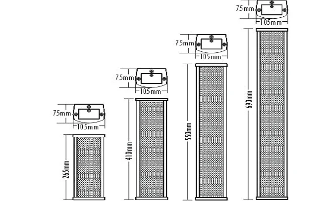 ITC cheap 70v/100v Pa System Waterproof Outdoor Column Speaker for sale