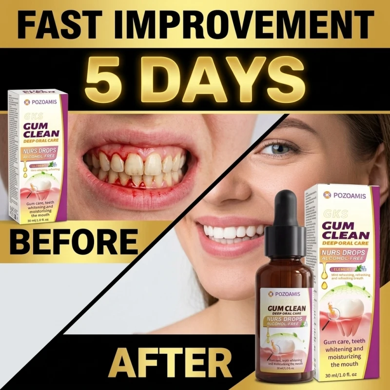 Daily Gum Nourishing Care Drops, Gentle Oral Care Liquid to Maintain Comfortable Gum Feeling, Reduce Bad Breath, Keep Fresh Mouth, Portable Oral Beauty Product for Home Daily Use