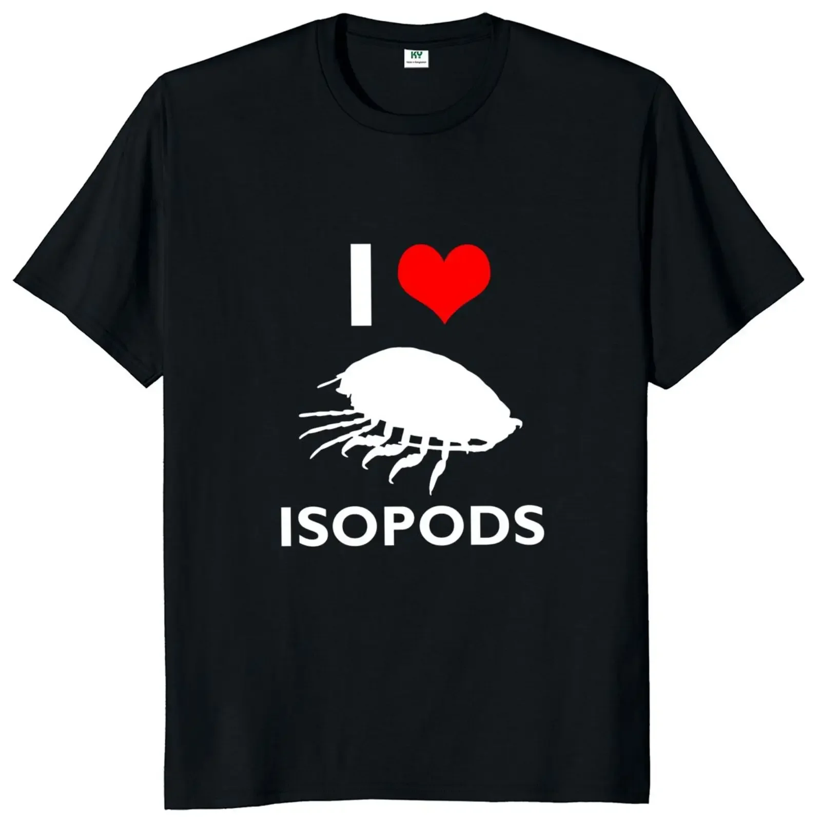 I Love Isopod T Shirt Isopods Animals Lovers Gift Short Sleeve  Unisex O-neck T-shirts