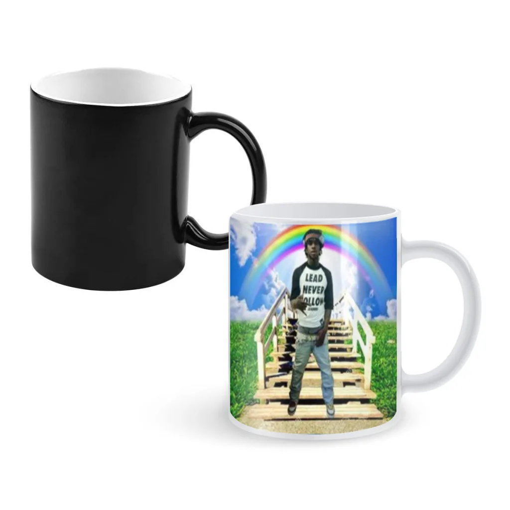 Chief Keef Rapper Vintage Creativity Change Color Chang mug Ceramic mug Hot Coffee Cup Breakfast Cup mug Friend Gift