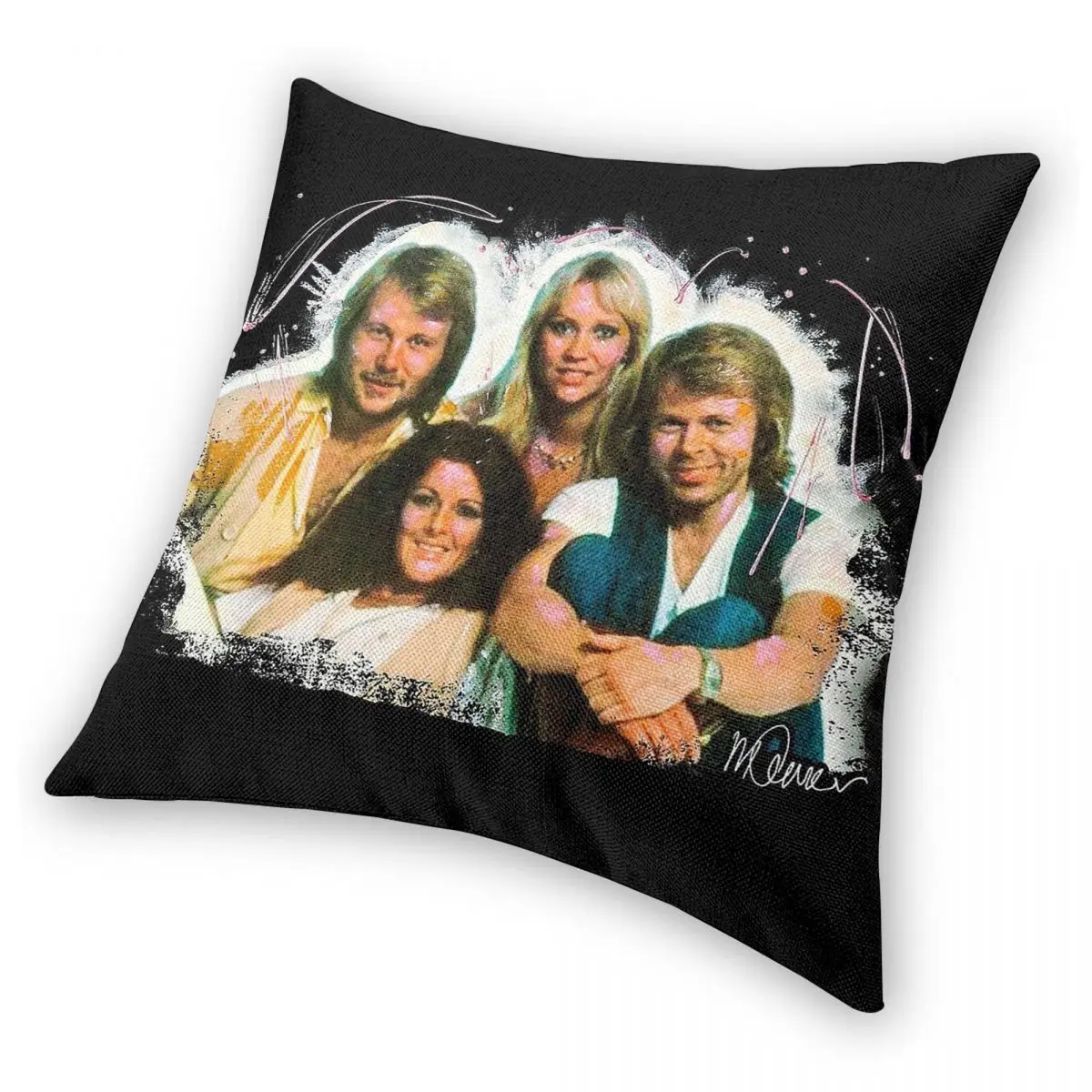عيون الملاك صورة الموسيقى ساحة المخدة البوليستر الكتان المخملية نمط البريدي ديكور رمي كيس وسادة غطاء وسادة أريكة 18"
