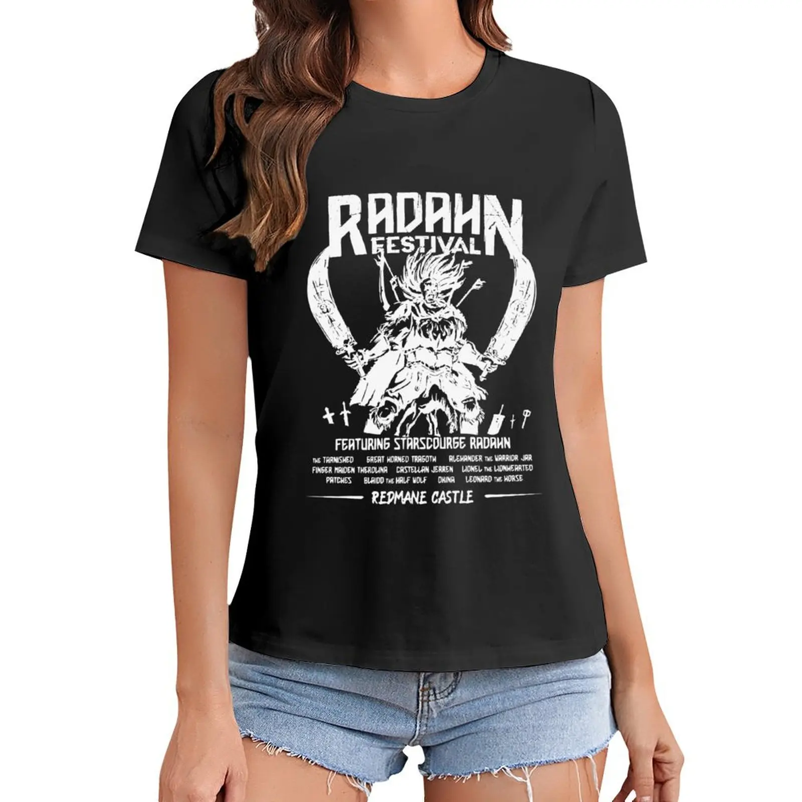 

Festival radahn classic tshirts10 T-Shirt tops plus sizes plain tops for Women