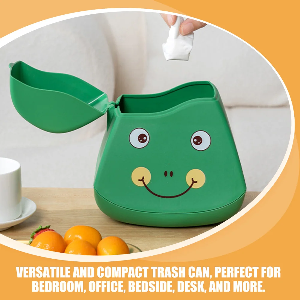 

Cute Mini Trash Can for Desktop Compact Waste Basket Ideal for Office Bedroom Table Dustbin Storage Container Cute Trash Can