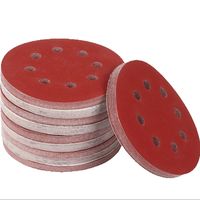100 Pcs 125mm Sandpaper Round Shape Sanding Discs Hook Loop Sanding Paper Buffing Sheet Sandpaper 8 Hole Sander Polishing Pad