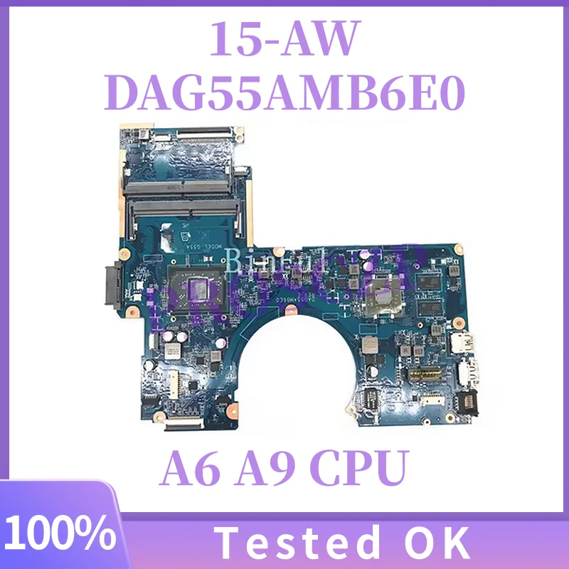 

DAG55AMB6E0 856275-601 856275-001 For HP Pavilion 15-AW 15Z-AW G55A Laptop Motherboard With A6-9210 A9-9410 CPU M340 2GB GPU
