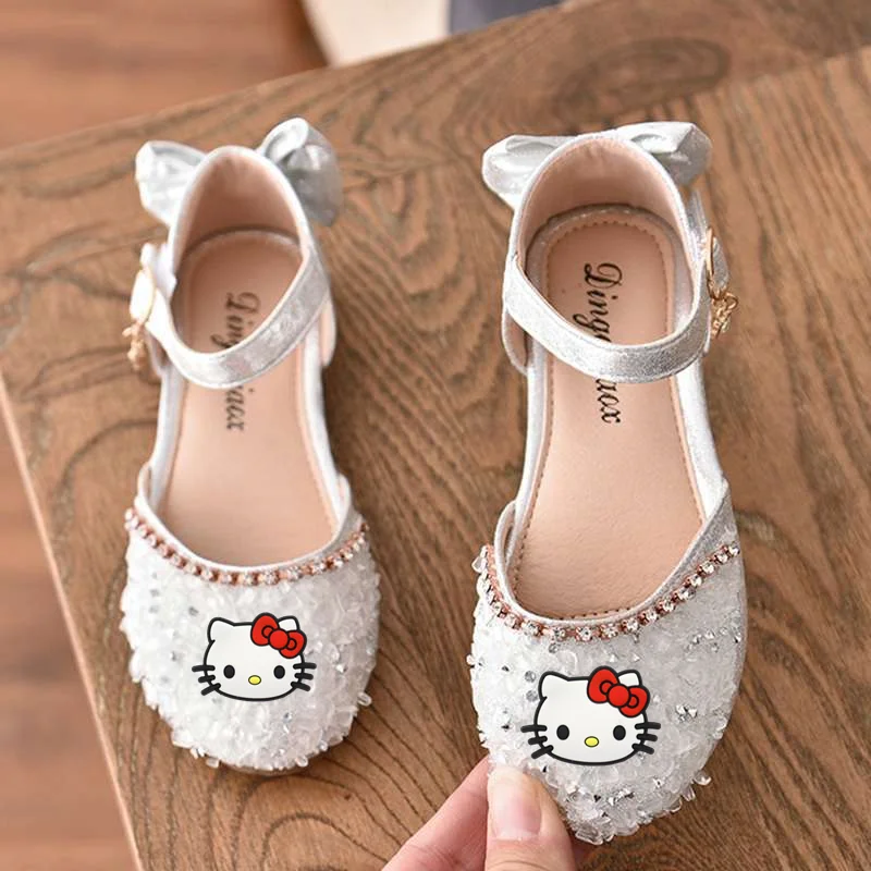 

hello kitty girls Baotou soft-soled sandals Sanrio first walkers summer new girls baby princess children performance dance shoes