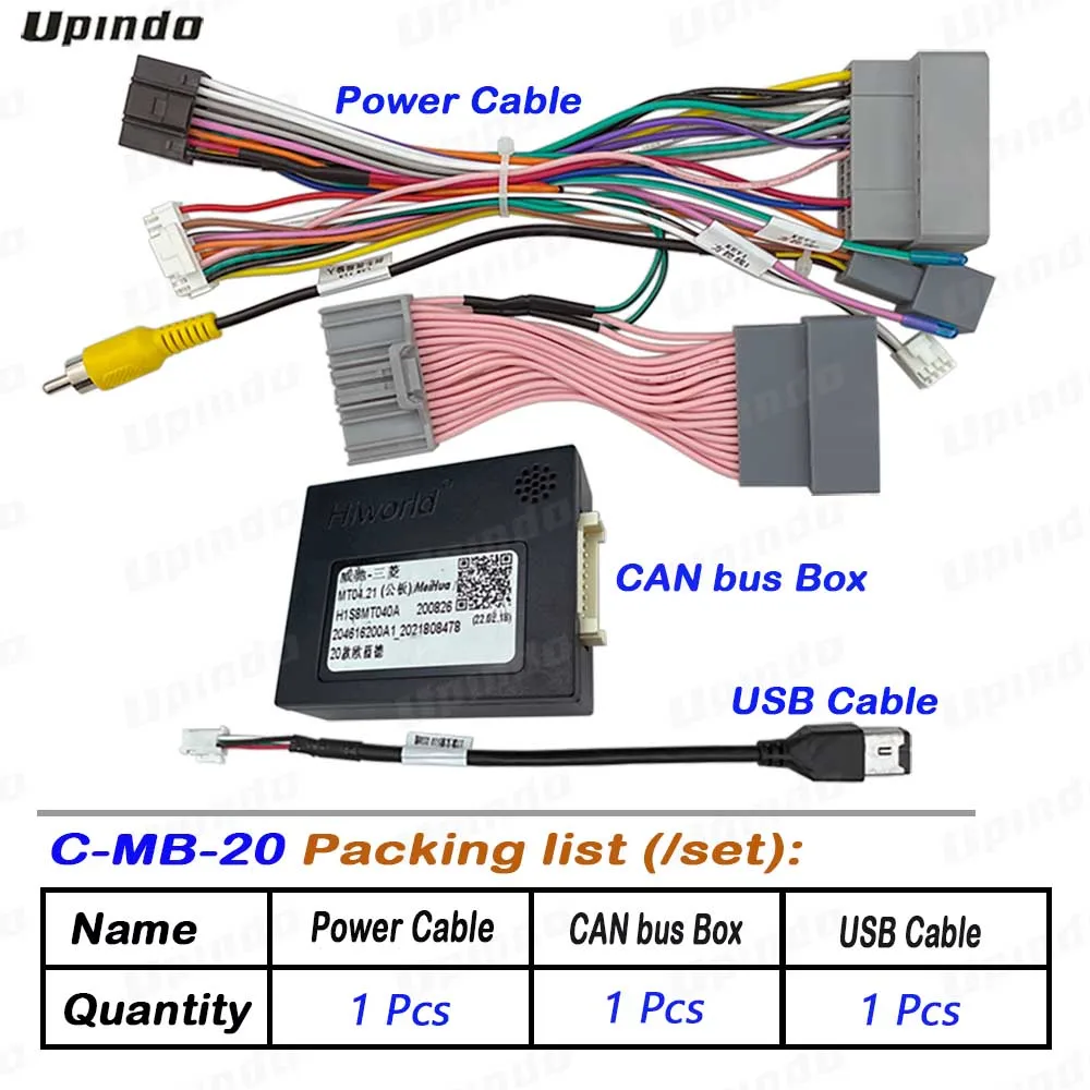 Kabel radia samochodowego Adapter CAN-Bus Box dla Mitsubishi Outlander 2020 kable w wiązce gniazdo zasilania