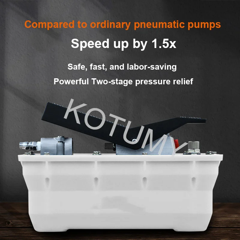 Pneumatic Hydraulic Pump Foot Operated Pump 70Mpa 2.3L Manual Pump Power Unit Air Driven Hydraulic Pump Plastics Beam Corrector