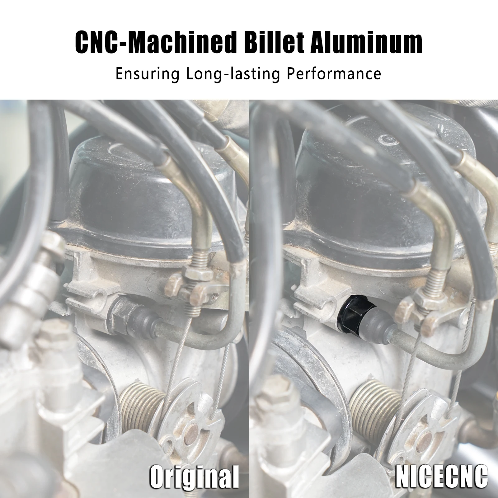 For Suzuki DR 650 DR650S DR650SE Choke Fitting Connector NICECNC Motorcycle Choke Cable Fitting for Suzuki DR650 S SE 1996-2024