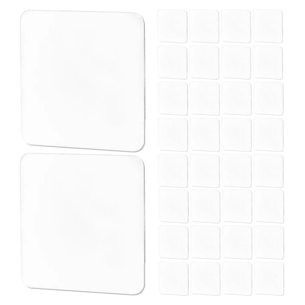 

150Pcs Double Sided Adhesive Tape Transparent Anti Slip Pads for Home Office Decor Mounting Posters Glass Metal Plastic Surfaces