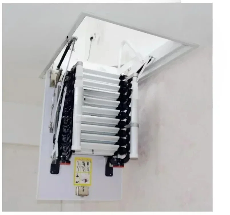 

Electric Retractable Stairs Indoor Home Villa Forged Thickened Storage Multi-Functional Attic