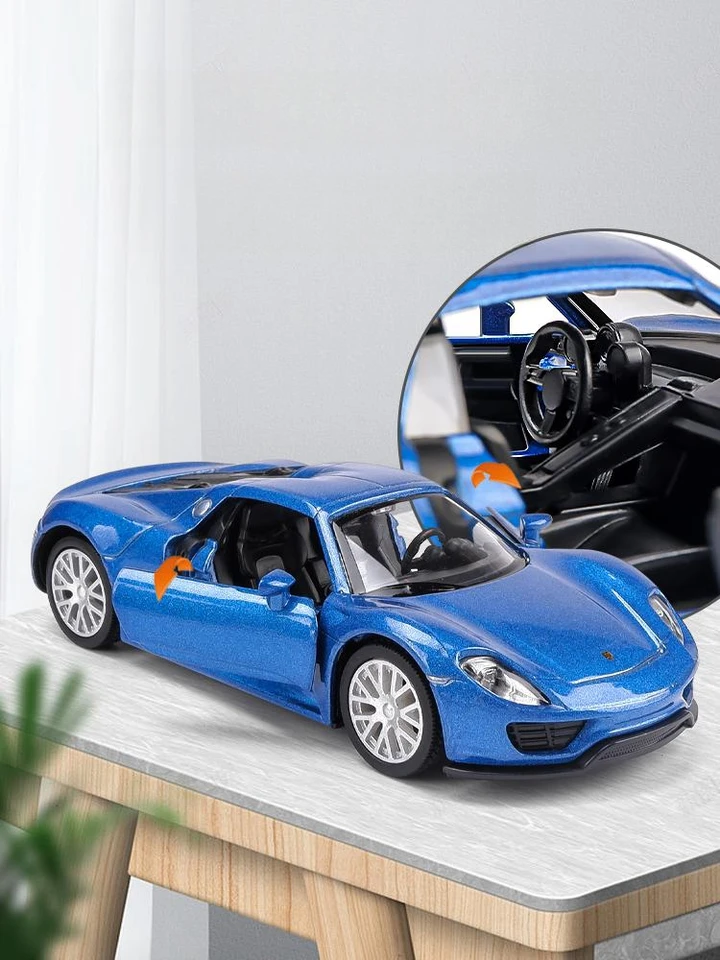 1/36 Porsche 918 Spyder Convertible Super Sport Toy Car Model RMZ