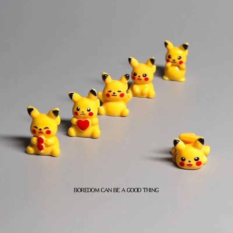 6 Stück/Set Pocket Monsters Anime-Figur, Kawaii-Actionfiguren, PVC-Desktop-Dekoration, Sammelmodell, Puppen, Spielzeug, Geburtstagsgeschenk – Detail 12