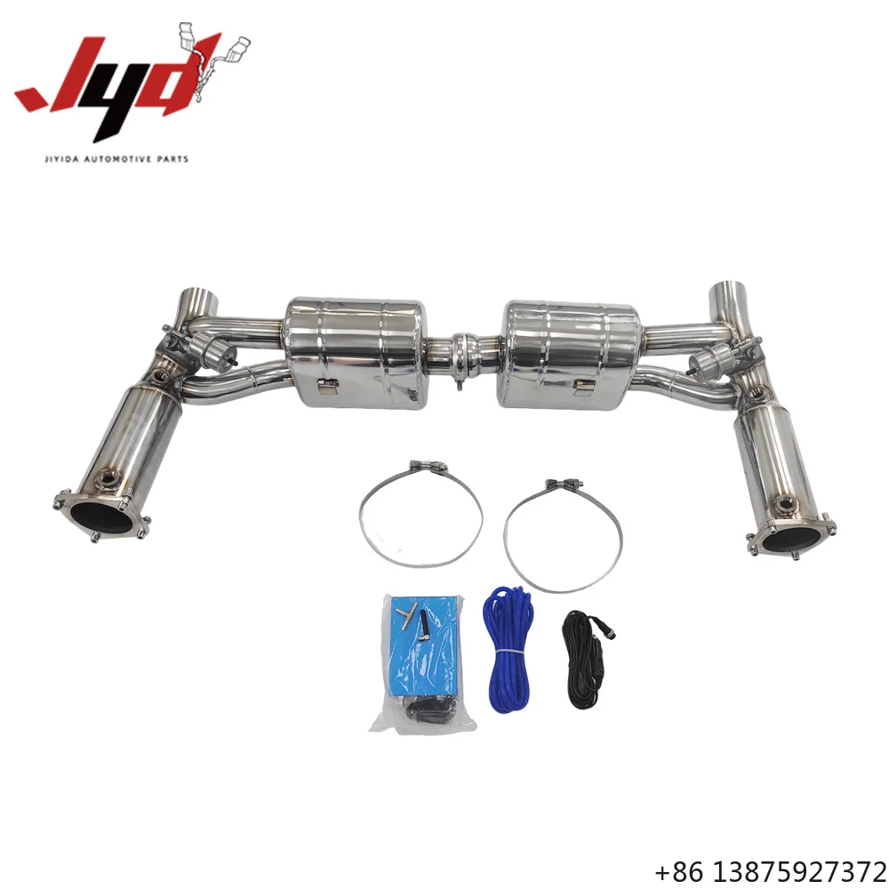 

Новая выхлопная система JYD для Porsche 911 997.1 997.2 Turbo: полный комплект с даунпайпом, клапанной системой, глушителем и насадками Catback